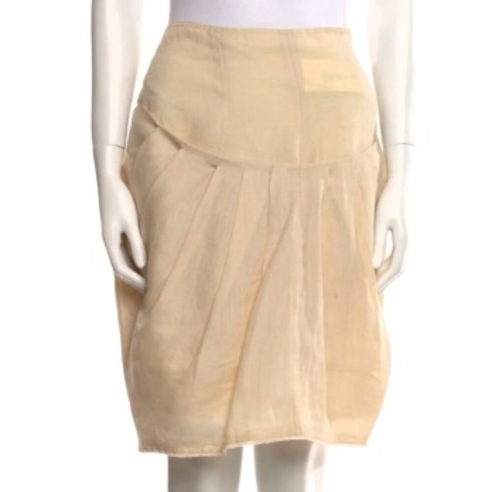 Fendi Linen Knee-Length Skirt